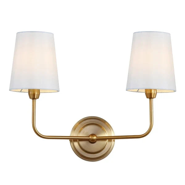 Ezra Brass Gold Wall Sconce