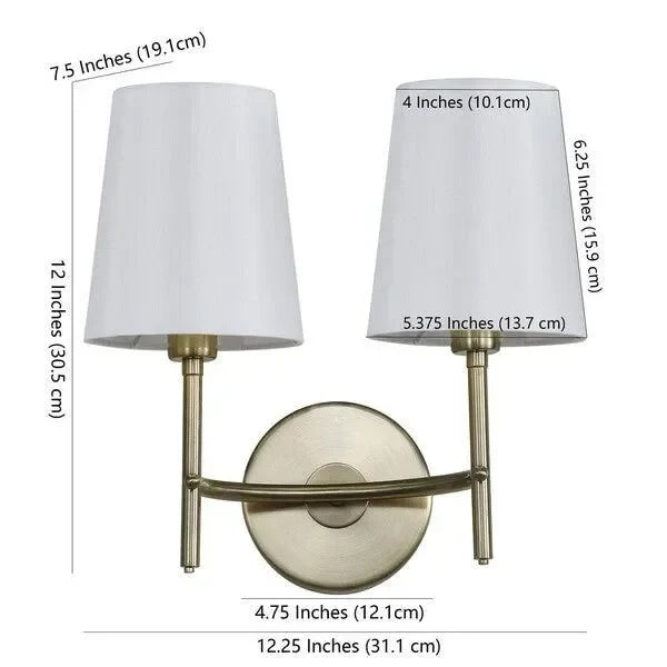Barrett Iron Wall Sconce in Brass Gold - The Mayfair Hall