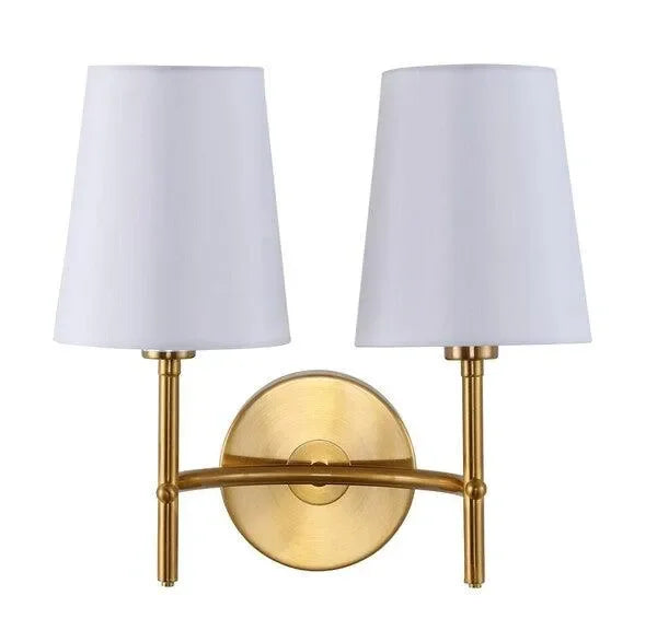 Barrett Iron Wall Sconce in Brass Gold - The Mayfair Hall