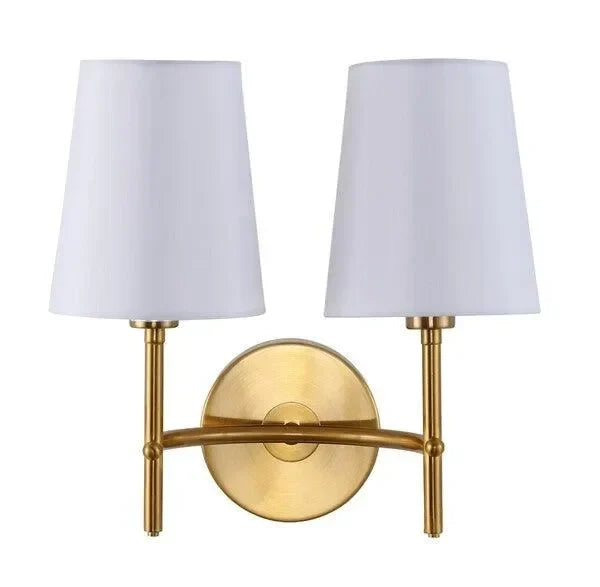 Barrett Iron Wall Sconce in Brass Gold - The Mayfair Hall