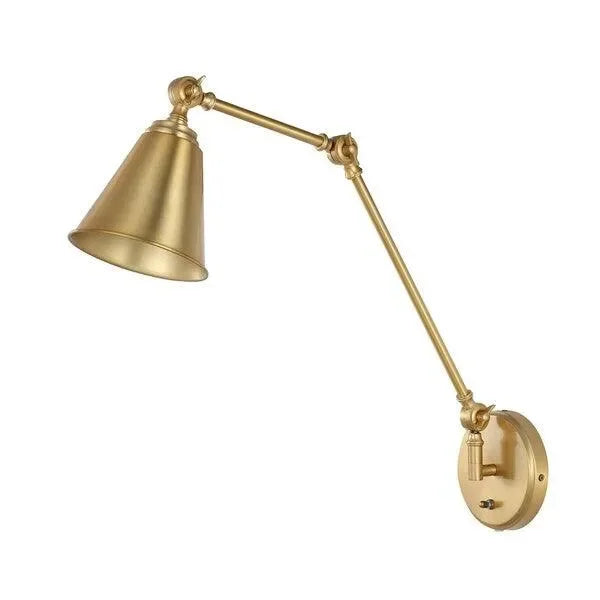 Kensley Iron Wall Sconce in Brass Gold - The Mayfair Hall