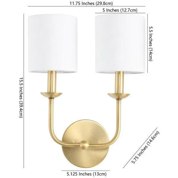 Ferrara Metal Wall Sconce in Gold - The Mayfair Hall