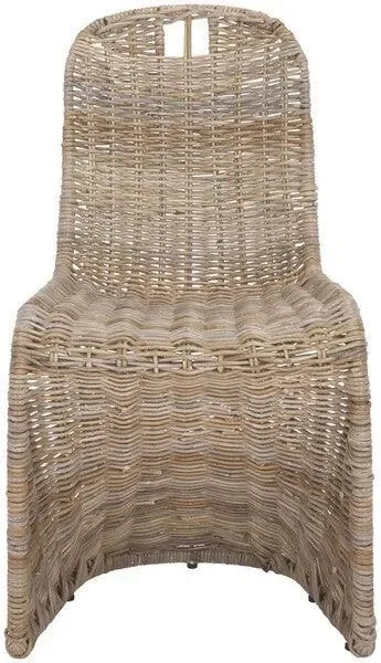 Cilombo Rattan Dining Chair in Gray (Set of 2) - The Mayfair Hall