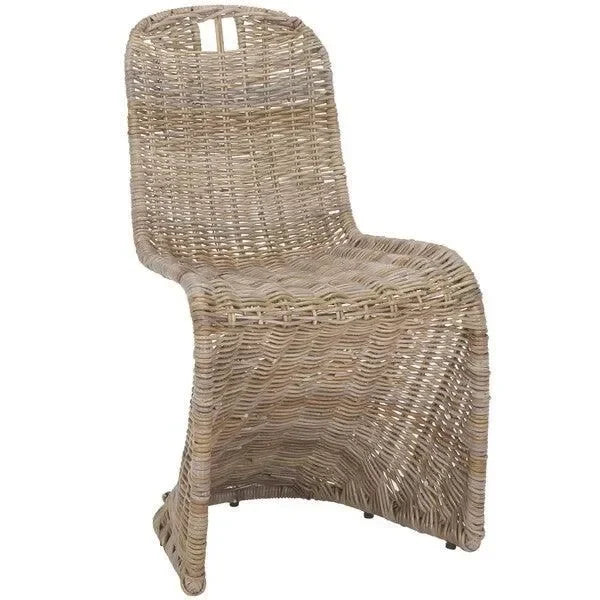 Cilombo Rattan Dining Chair in Gray (Set of 2) - The Mayfair Hall