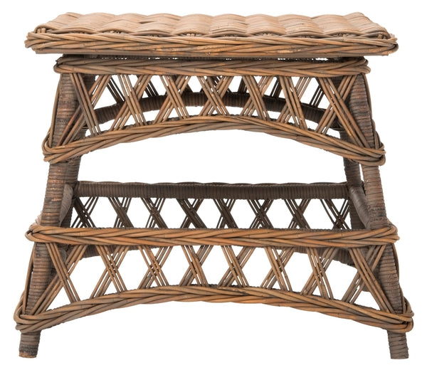 Sora Wicker Accent Table in Natural
