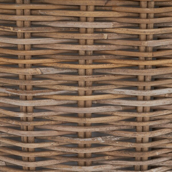 Jesse Wicker Storage Coffee Table in Grey