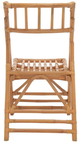 Maja Rattan Folding Accent Chair in Honey (Set of 2)
