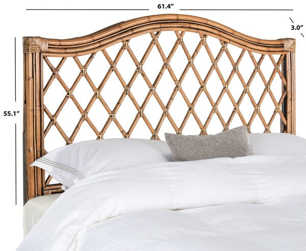 Gabrielle Wicker Headboard in Brown