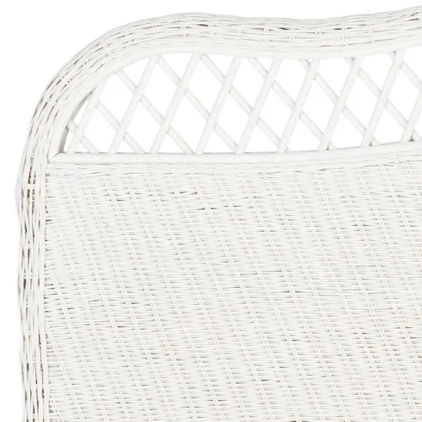 Sephina Rattan Headboard in White - The Mayfair Hall