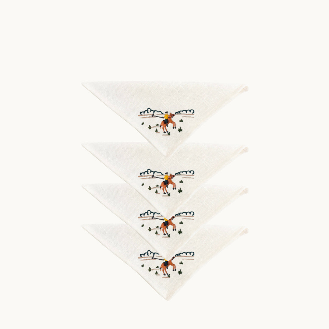 Polo cocktail napkin (set of 4)
