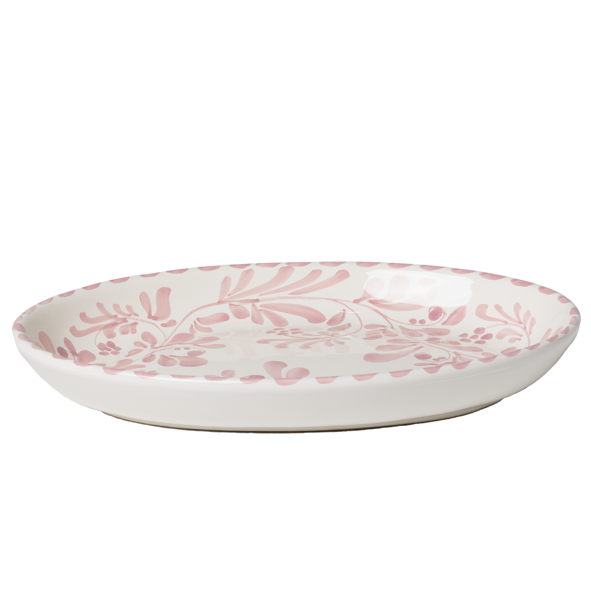 Amalfi Hand-Painted Serving Platter in Rosa by Piano Piano