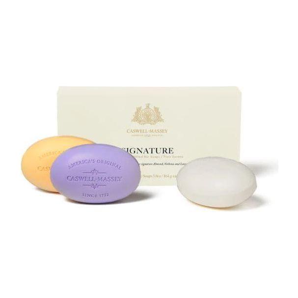 Caswell-Massey Bath Soap Box of Three 5.8 oz Each Bar Collection