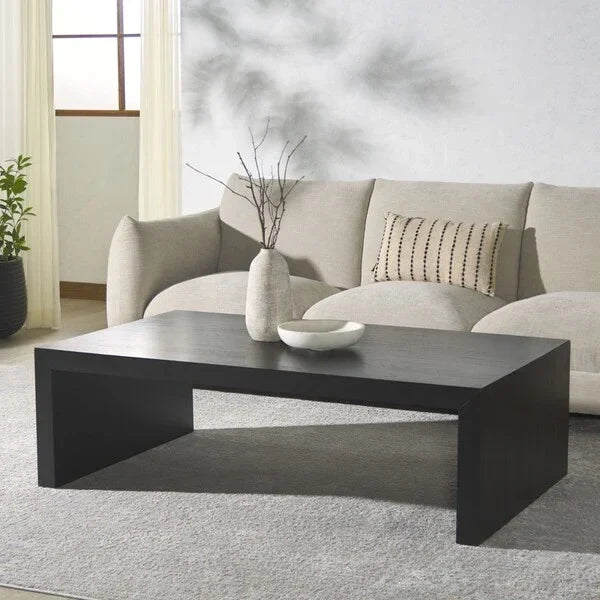 Tawney Wood Coffee Table in Black - The Mayfair Hall