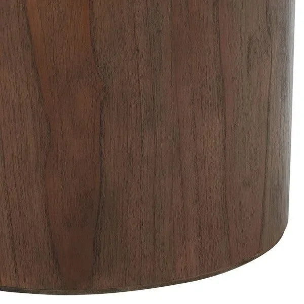 Safavieh Devin Walnut Round Pedestal Dining Table