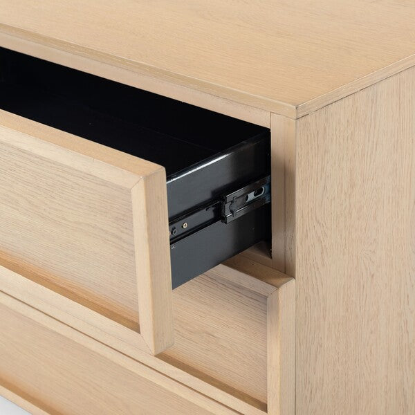 Zeus 3 Drawer Wood Chest in Natural