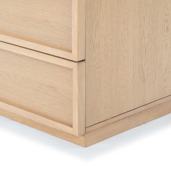 Zeus 3 Drawer Wood Chest in Natural