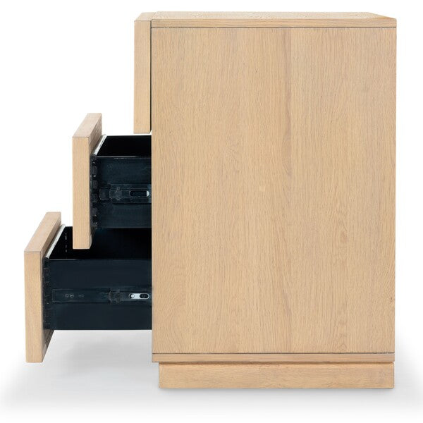 Zeus 3 Drawer Wood Chest in Natural