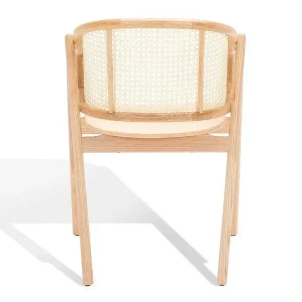 Emmy Rattan Dining Chair in Natural - The Mayfair Hall