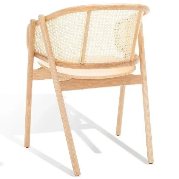 Emmy Rattan Dining Chair in Natural - The Mayfair Hall