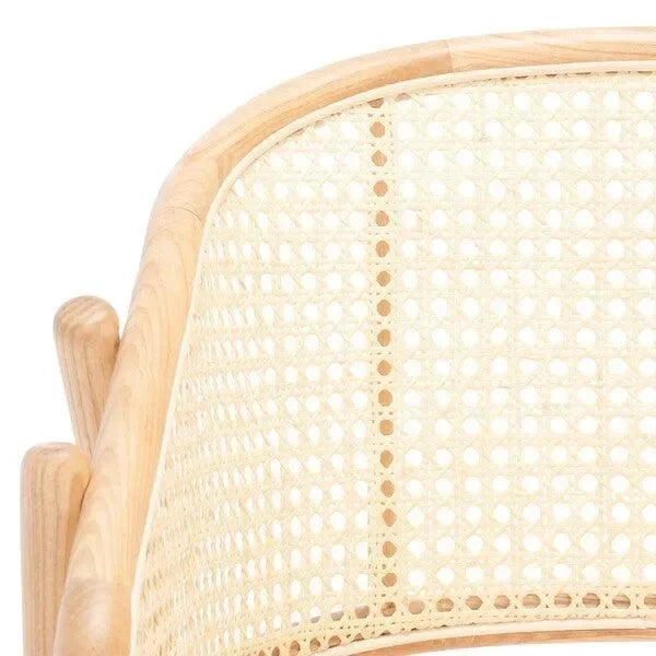 Emmy Rattan Dining Chair in Natural - The Mayfair Hall