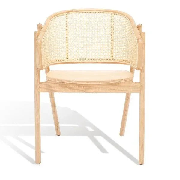 Emmy Rattan Dining Chair in Natural - The Mayfair Hall