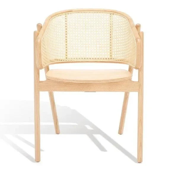 Emmy Rattan Dining Chair in Natural - The Mayfair Hall