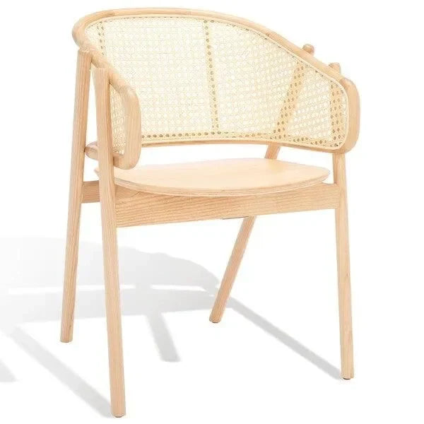 Emmy Rattan Dining Chair in Natural - The Mayfair Hall