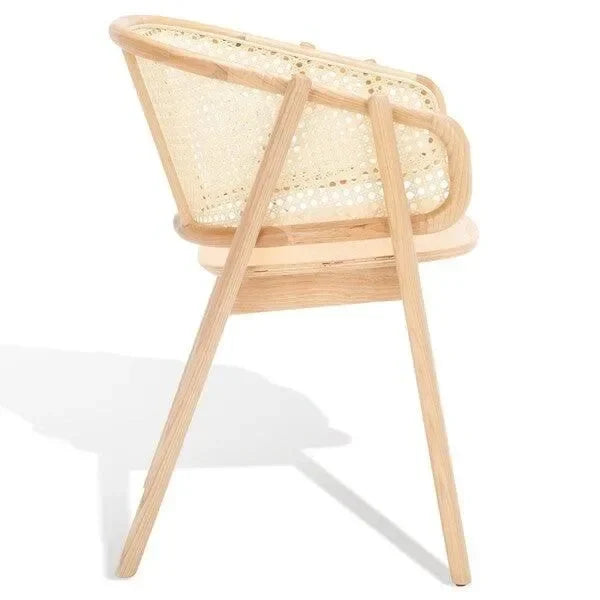 Emmy Rattan Dining Chair in Natural - The Mayfair Hall