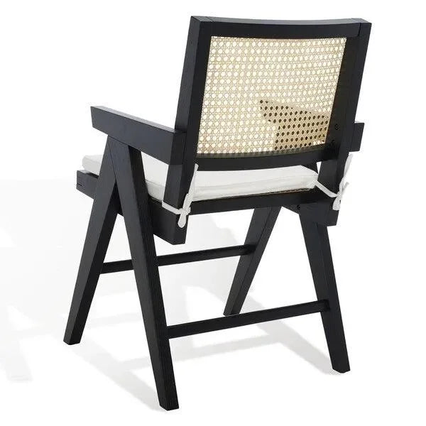 Colette Wood Armchair in Black - The Mayfair Hall