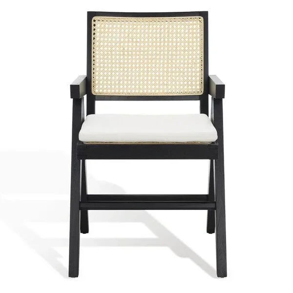 Colette Wood Armchair in Black - The Mayfair Hall