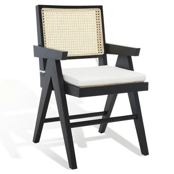 Colette Wood Armchair in Black - The Mayfair Hall