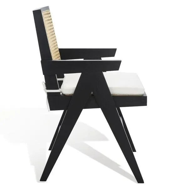 Colette Wood Armchair in Black - The Mayfair Hall