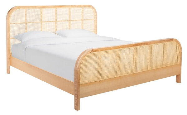 Mcallister Natural Cane Queen Bed - The Mayfair Hall
