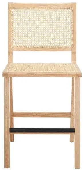 Hattie Wood Counter Stool in Natural - The Mayfair Hall