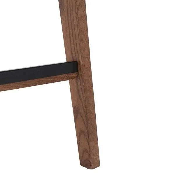 Hattie Wood Counter Stool in Walnut - The Mayfair Hall