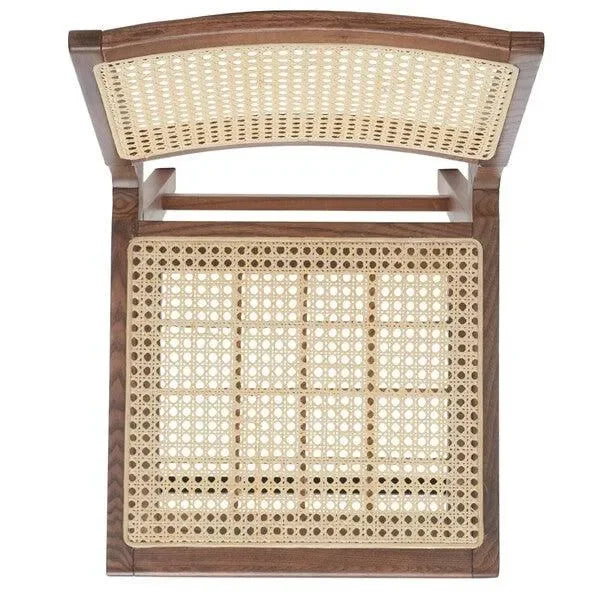 Hattie Wood Counter Stool in Walnut - The Mayfair Hall