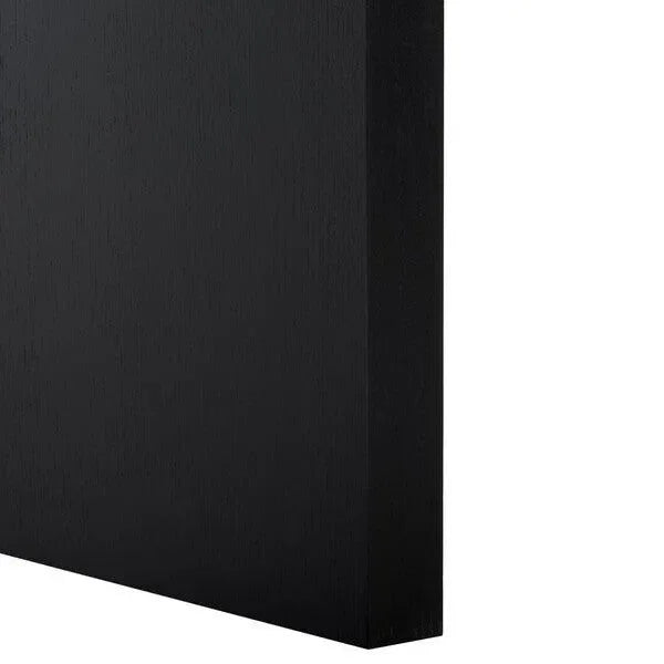 Jaylin Ash Wood Dining Table in Black - The Mayfair Hall