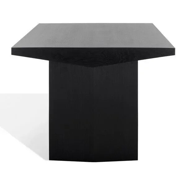 Jaylin Ash Wood Dining Table in Black - The Mayfair Hall