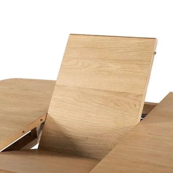 Barbossa Extendable Wood Dining Table in Natural - The Mayfair Hall