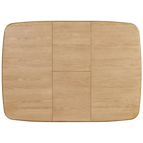 Barbossa Extendable Wood Dining Table in Natural - The Mayfair Hall