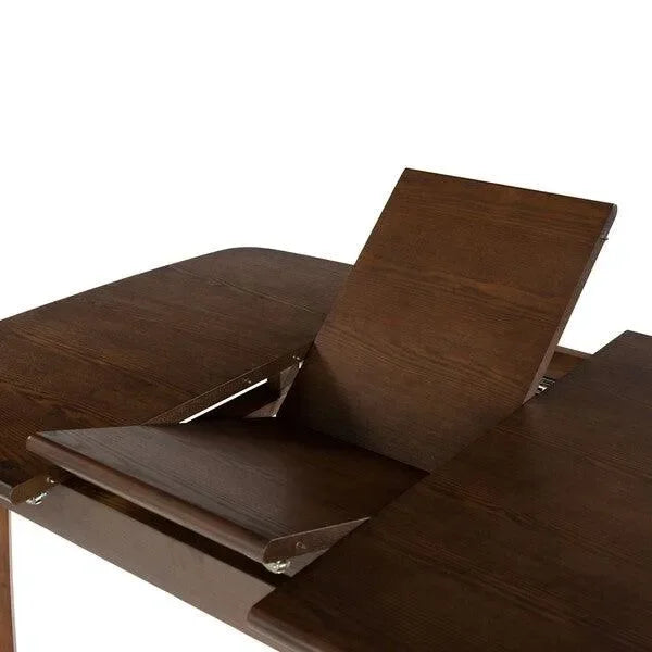 Barbossa Extendable Wood Dining Table in Walnut - The Mayfair Hall