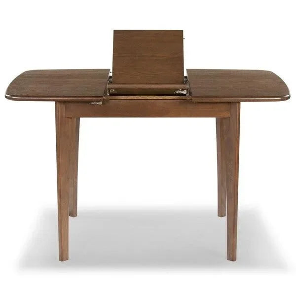 Barbossa Extendable Wood Dining Table in Walnut - The Mayfair Hall