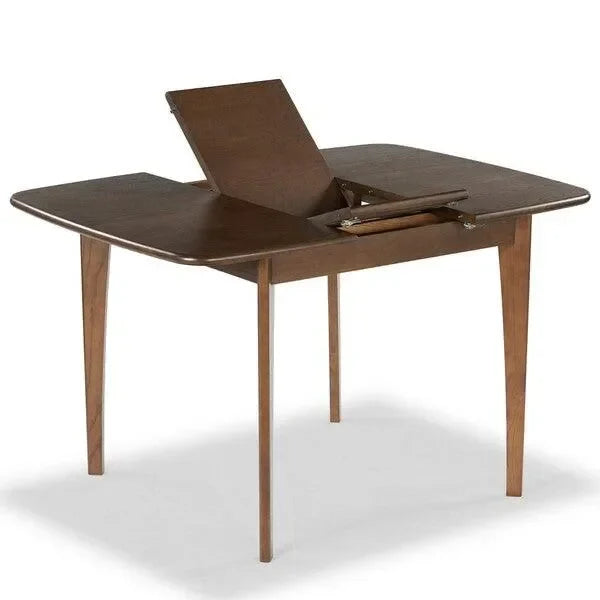 Barbossa Extendable Wood Dining Table in Walnut - The Mayfair Hall