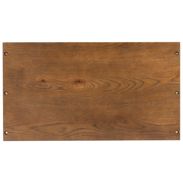 Zeus 4 Shelf Wood Bookcase in Medium Oak