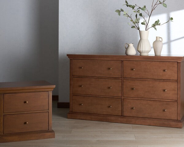 Lizzy 6 Drawer Dresser in Walnut