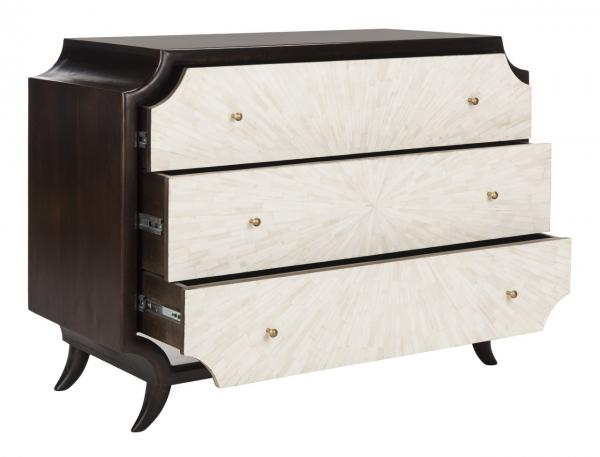 Alina Antique Inspired Wood 3 - Drawer Dresser - The Mayfair Hall