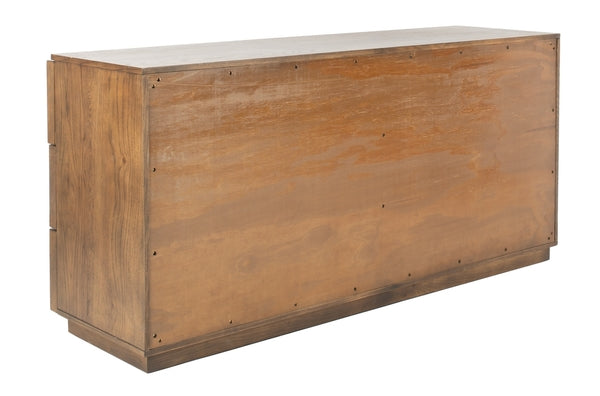 Zeus 6 Drawer Dresser in Brown