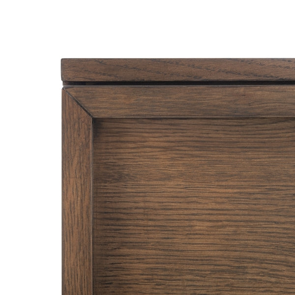 Zeus 2 Drawer Nightstand in Brown