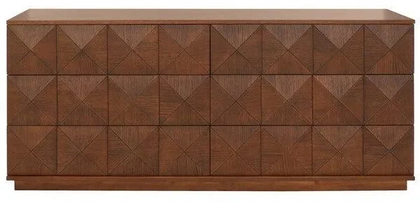 Patty Wood Drawer Dresser in Walnut - The Mayfair Hall