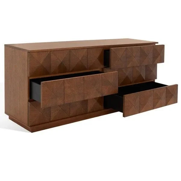 Patty Wood Drawer Dresser in Walnut - The Mayfair Hall
